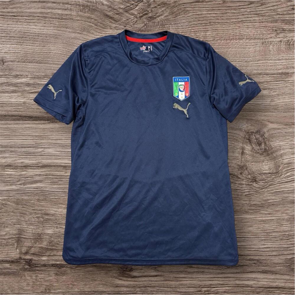 Puma Italy 2008-10 Training Soccer Jersey Blue M Men’s